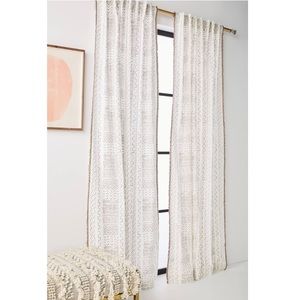 NWT Anthropologie Shayla Curtain 84”x50” (1)